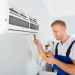 Air conditioning service visit — maintenance that keeps systems reliable