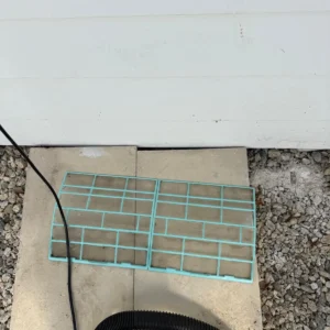 The same HVAC air filters after being cleaned on site